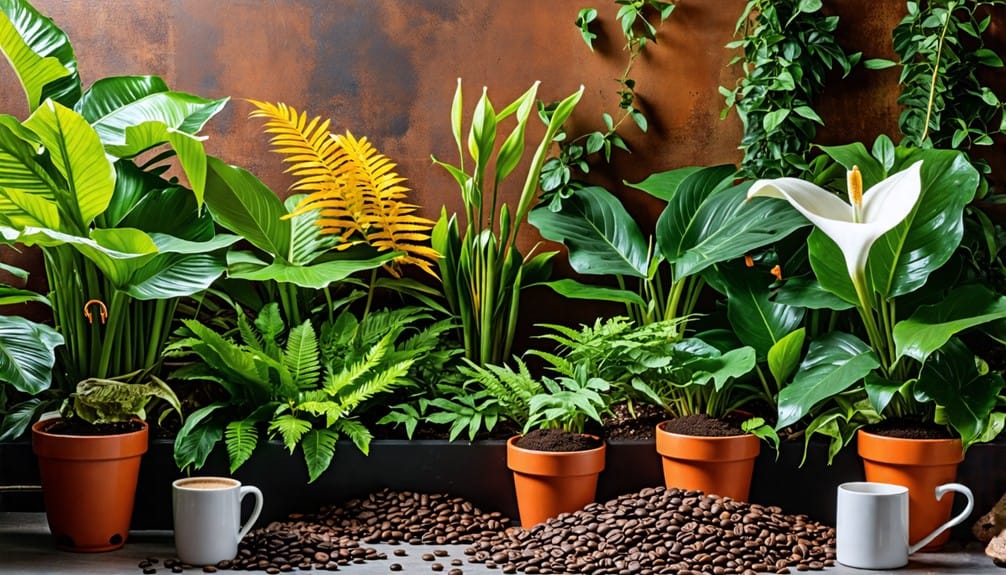 coffee grounds beneficial plants