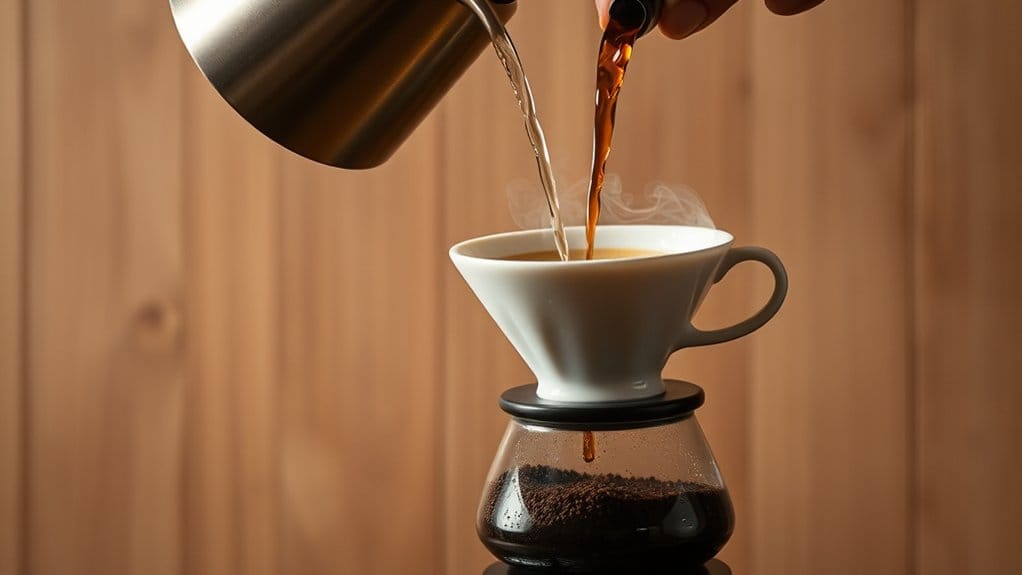 coffee extraction pour techniques