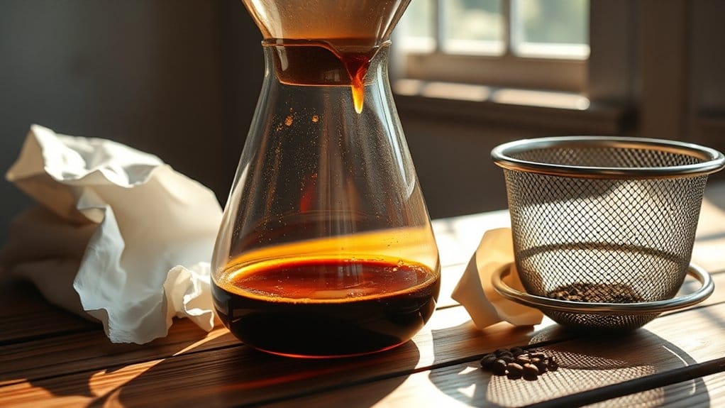 coffee filter substitution challenges