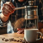 grind beans for consistency