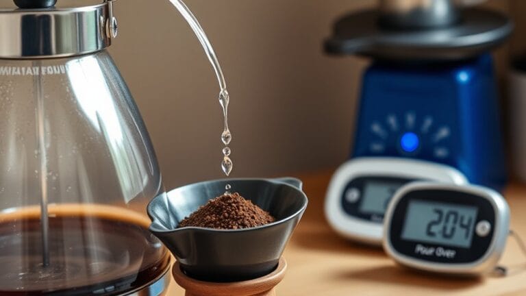 ideal temperature for pour over