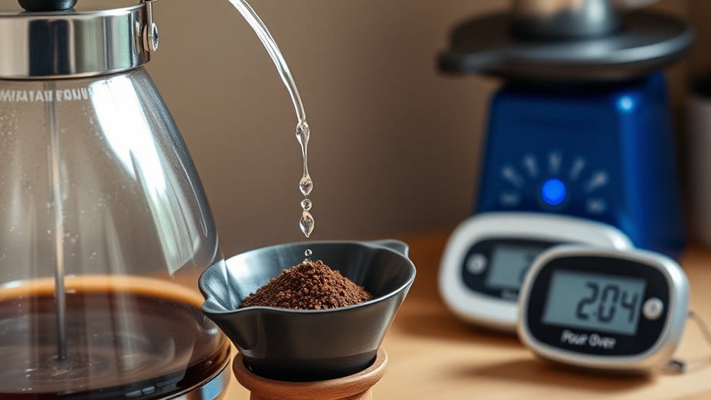 ideal temperature for pour over