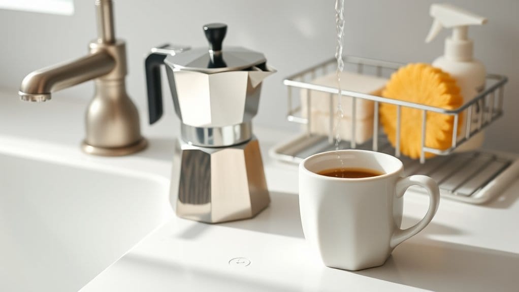 regular moka pot cleaning