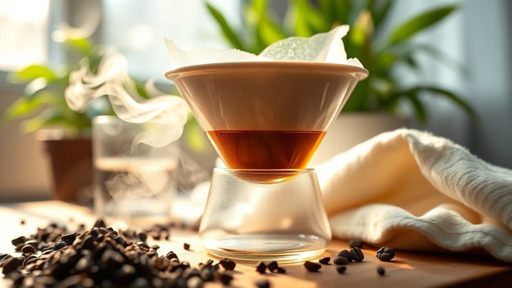 vinegar bath coffee cleaning