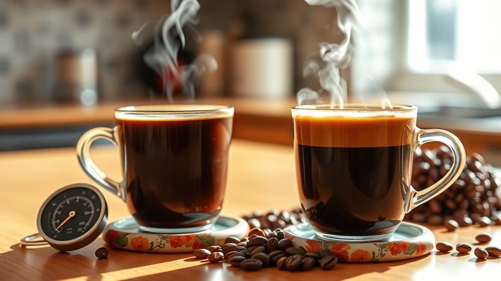 water temperature impacts coffee ratios
